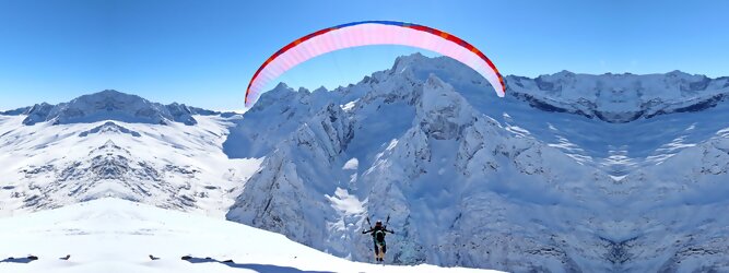 Trip Pauschal - Paragleiten im Winter die Freizeit spüren und schwerelos über die Tiroler Bergwelt fliegen. Auch für Anfänger werden Flüge, Tandemflüge angeboten.